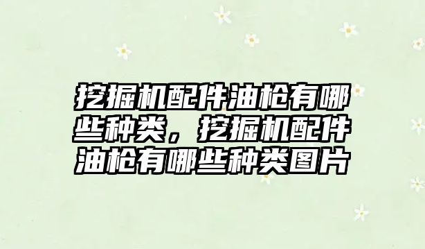 挖掘機配件油槍有哪些種類，挖掘機配件油槍有哪些種類圖片