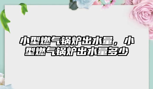 小型燃?xì)忮仩t出水量，小型燃?xì)忮仩t出水量多少